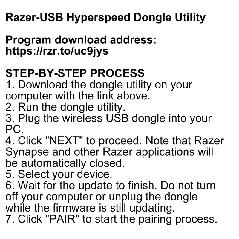 BestParts USB Dongle Signal Mouse Receiver Adapter Replacement for Razer Basilisk V3 X Hyperspeed Wireless Gaming Mouse