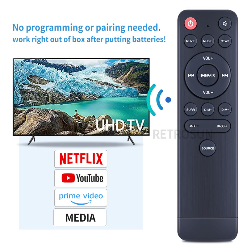EN214C1H Replacement Remote Control fit for Hisense Soundbar 2.1ch HS214 Sound Bar