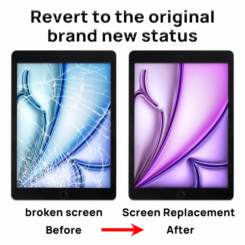 Screen Replacement for iPad 5 5th Generation 9.7", Touch Glass Compatible with iPad A1822 A1823 with Home Button and Tool Set