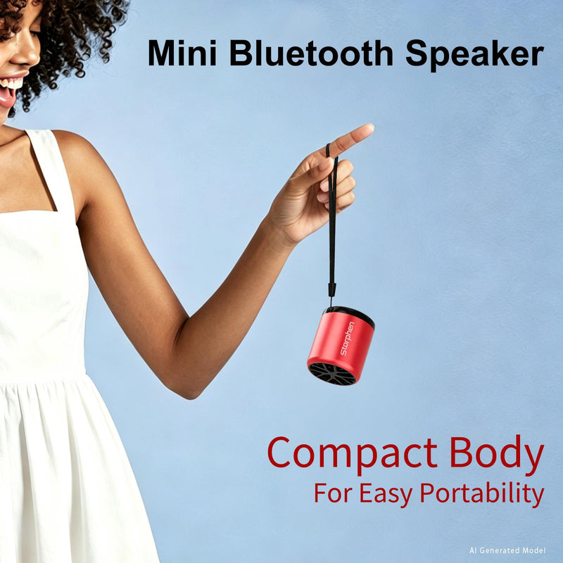 Mini Portable Bluetooth Speaker | Bluetooth 6.0 | 5W full-range speake | easy to carry around | Battery life: 4–6 hours Blue