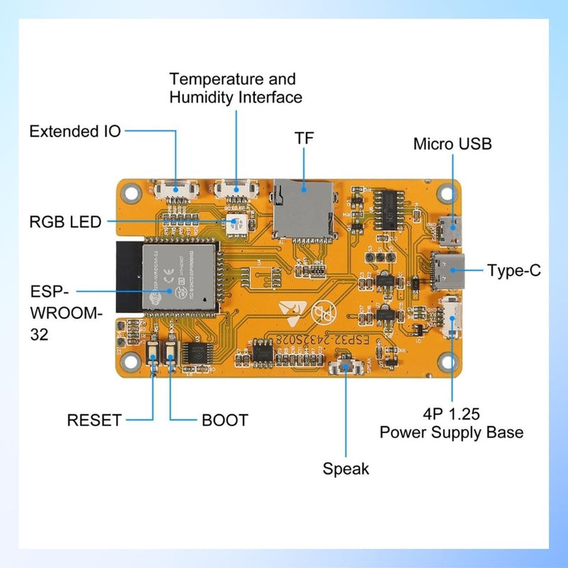 2PCS 2.8" inch ESP32 Display, ESP32 Module ESP32-2432S028R WiFi+BT Dual-core TFT Module ILI9341 Driver for Arduino IoT, ESP32 Development Board 240X320 Smart LCD Display Screen 2.8 inch 2pcs