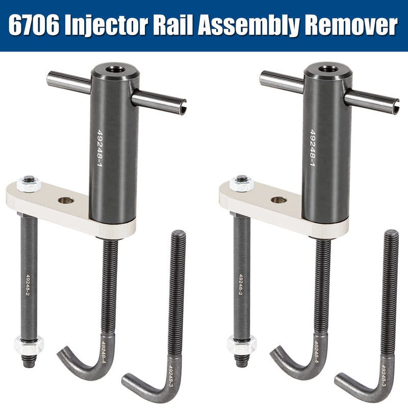 6706 Fuel Injector Rail Assembly Remover EN-49248 & GM245 Fuel Injector Seals Tools Set Fit for 2007-2014 GM Chevy Silverado Cadillac Direct Injection Engines 2.0L 3.6L 5.3L 6.2L