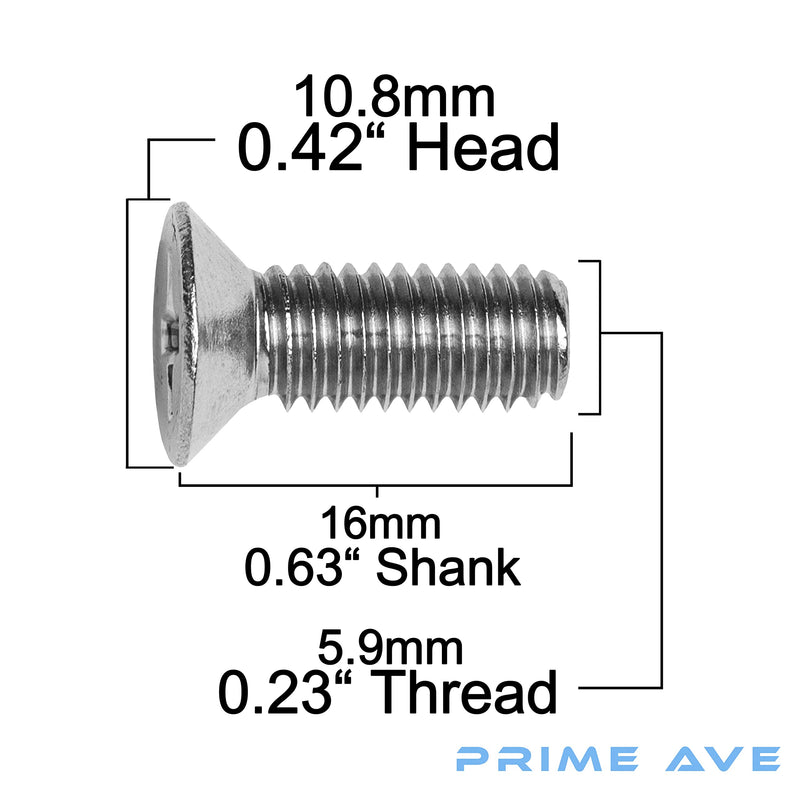 Brake Disc Rotor Screws - Stainless Steel front/rear brake rotor retaining screws - Rust-Proof rotor screws Compatible/Replacement For Audi & VW (Pack of 8) Pack of 8