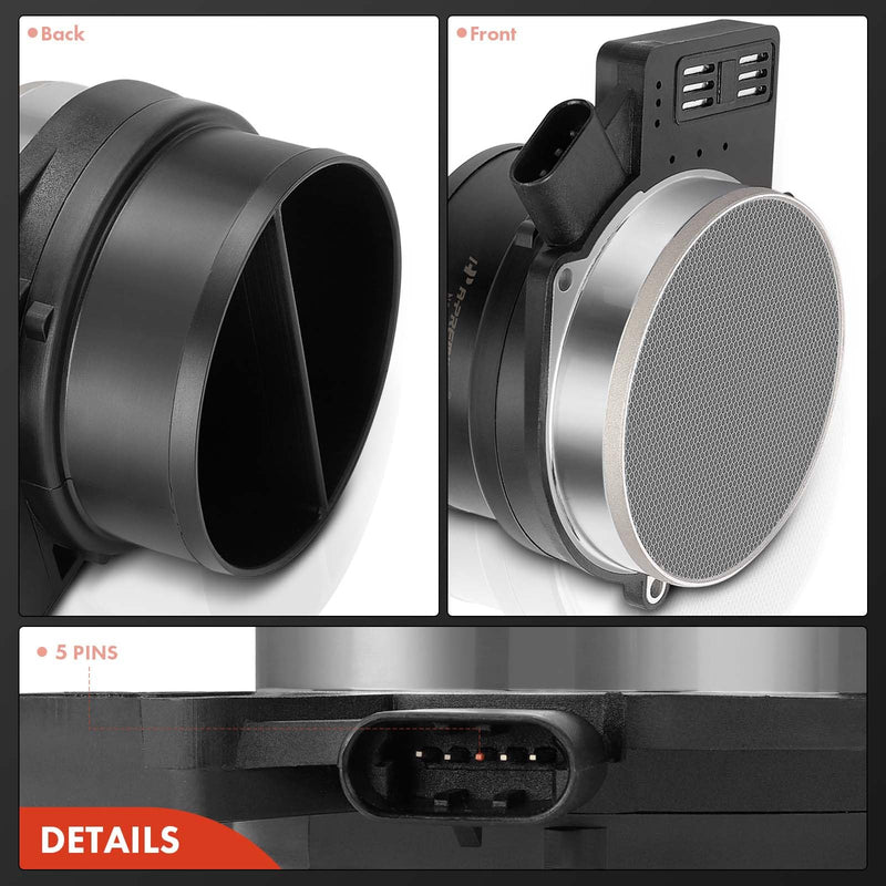 A-Premium Mass Air Flow Sensor Meter MAF 25318411-6,8Cyl, 4.0 4.2 4.3 4.6 4.8 5.3 5.7 6.0 6.2 6.6 8.1L - Compatible with Chevy, GMC, Cadillac & More - 99-18 - Silverado, Sierra, Tahoe, Yukon & More