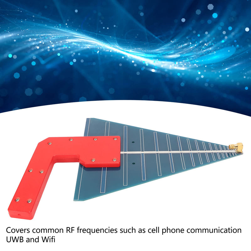 UWB Antenna, High Gain Directional 10dB Gain PCB Ultra Wideband Antenna for Multi Frequency Coverage with Simple Design for SMA K