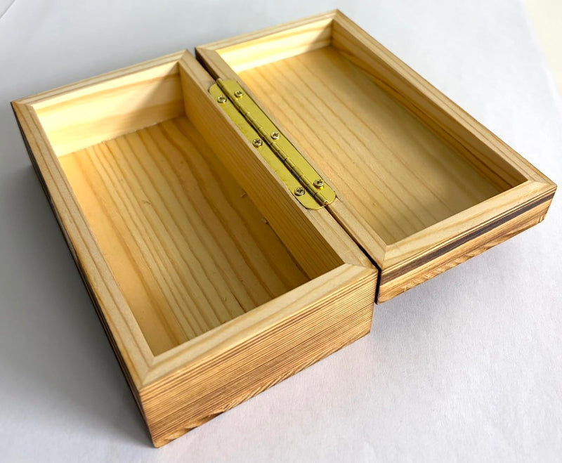 QCAA Solid Brass 180 Degree Wooden Jewery Box Hinge, Cabinet Closet Hinge, 102mm x 18mm(4.02" x 0.71"), Matte Black, Made in Taiwan, 4 Pack 102mm - 4 Pack