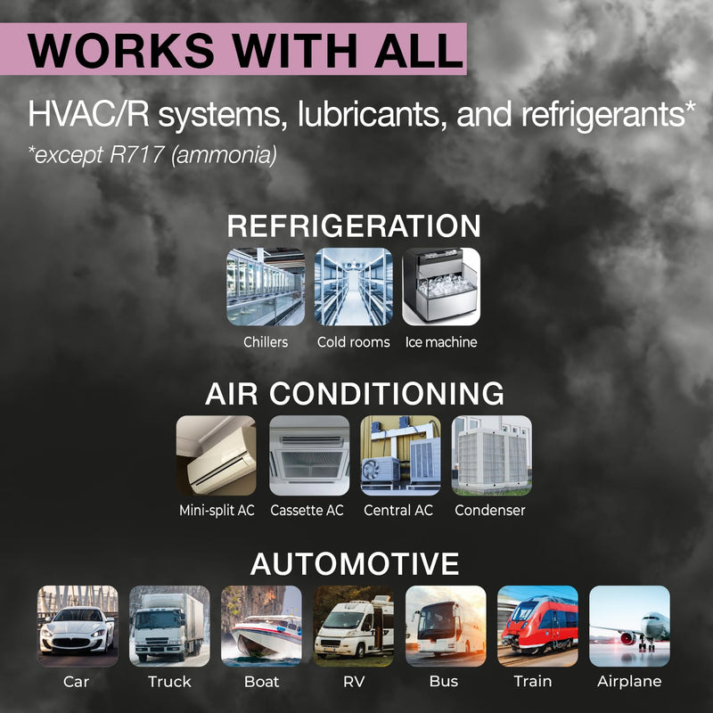 Extreme Ultra | A/C Leak Stop for HVAC/R Systems Up to 6 Tons (21 kW) | Works with All Refrigerants and Lubricants | Includes 1/4 SAE and 5/16 SAE Adapters | 0.2 fl oz (6 mL) Cartridge