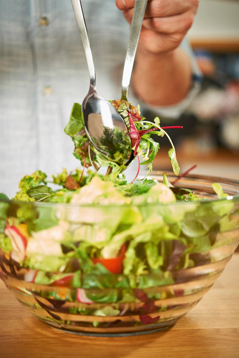 Rösle Stainless Steel Salad Serving Utensils, Stainless Fork Set