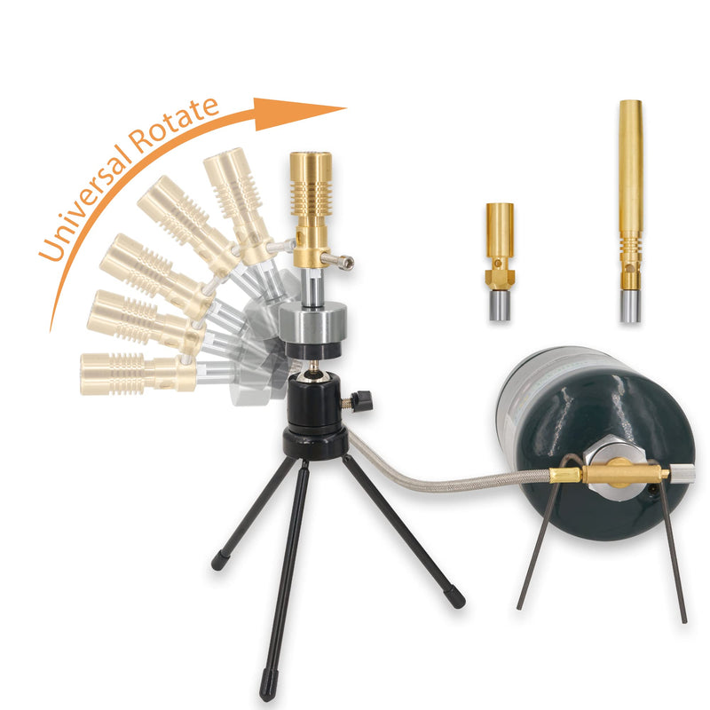 3 Tips Universal Propane Bunsen Burners for Lab, Jewelry, Glass Blowing, Welding