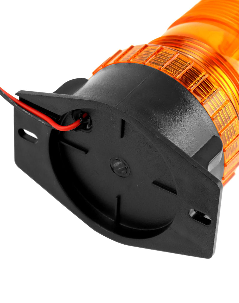 QWORK Amber Led Strobe Lights, Warning Emergency Flashing Beacon Lights for Trucks, Cars, Bus, Tractor, Mower, ATV, Golf Carts, UTV, 2 Pack