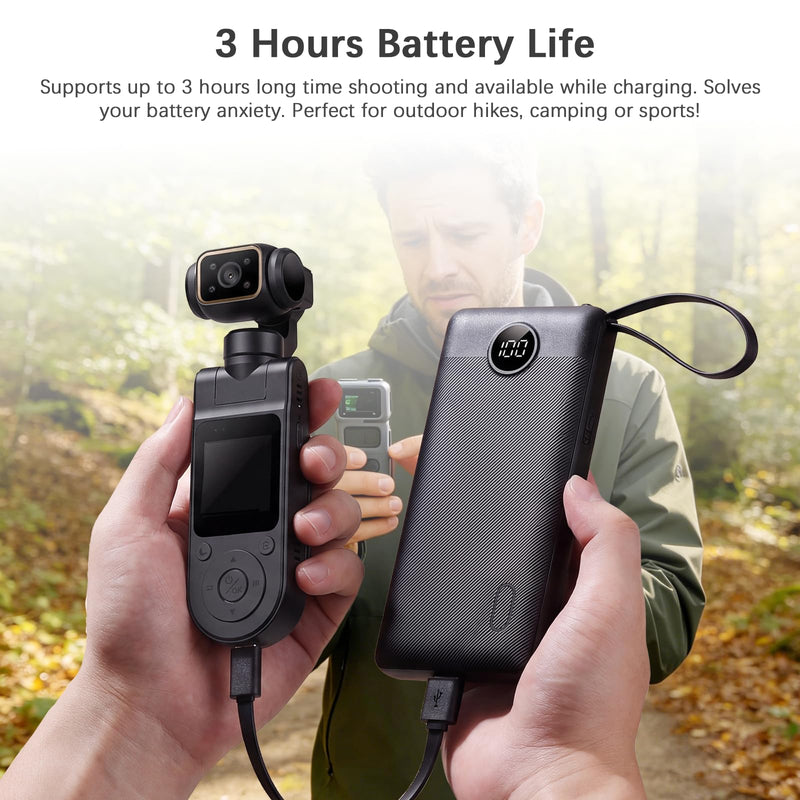 FHD 1080P WiFi Body Cameras with Audio and Video Recording | Mini Action Camera for Vlogging, Personal Body Mounted Video Camera for Sports with Long Battery Life and Night Vision