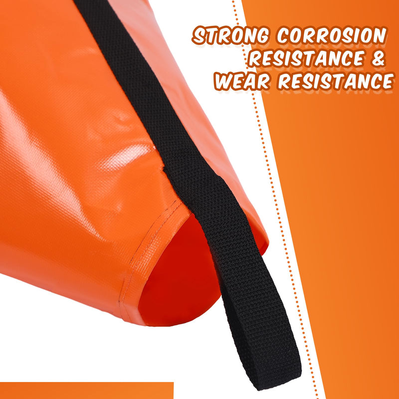 Tandefio Drift Sock for Fishing Boat Marine Boat Parachute Sea Anchors for Boats 250d Nylon Trolling Fishing Drogue for Inflatable Sail Drift Anchor for Kayak Pontoon 32 Inch Orange 2