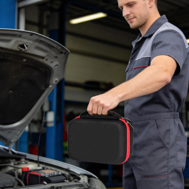 casmilee Case for AutoLine Pro Automotive Smoke Machine EVAP Vacuum Leak Tester, Storage Bag Hold Air Compressor Motor, Smoke Fluid, Cone and Gas Cap EVAP Adapter (Box Only)