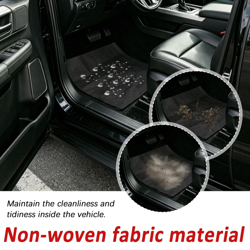 20PCS 19.7"x15.7" Nonwoven Fabric Disposable Car Floor Mats Cover | Absorbent Disposable Car Mats for Avoiding Water & Grime,Universal Disposable Floor Mats for Cars Detailing