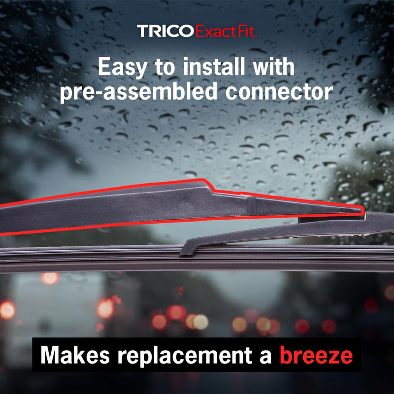 TRICO Exact Fit 12 Inch Rear Wiper Blade Fits Select Chevrolet, Dodge, Fiat, Jeep, Kia, Land Rover, Lexus, Mazda, Mitsubishi, Scion, Suzuki, And Toyota Model Years, Part Number 12-A 12"