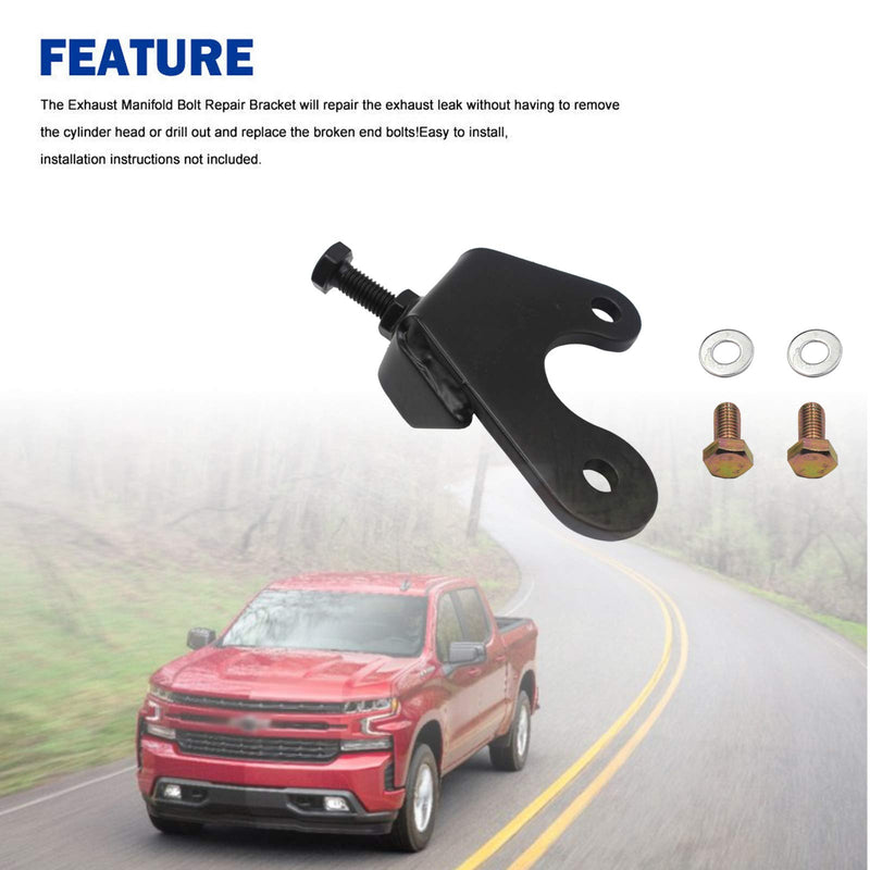Exhaust Manifold Bolt Repair Kit Driver Rear/Passenger Front - No Need to Remove Broken Bolts, Compatible with 1999 & Newer GM Trucks & SUVs With a 4.8L 5.3L 6.0L or 6.2L engine by KMT