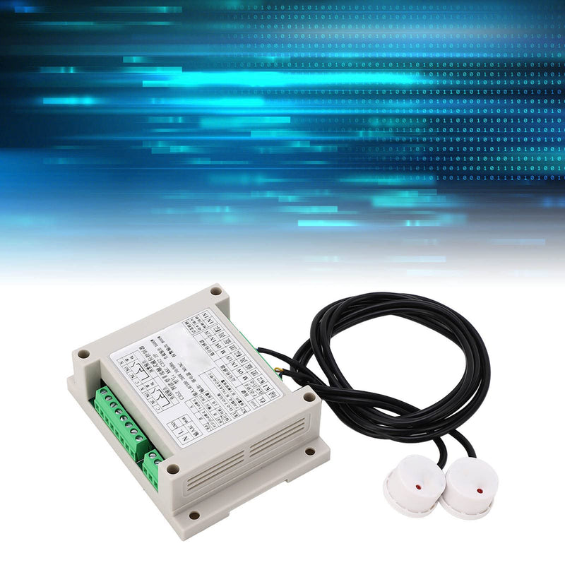 Toypond Water Level Switch, Intelligent Non-Contact Liquid Level Controller, Adjustable Sensitivity Automatic Water Level Control Sensor, AC100-260V, Pump High and Low Water Inlet Control
