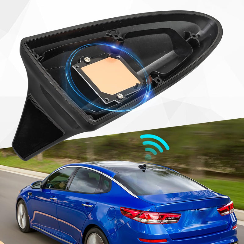 Auto Car Shark Fin Antenna Cover Cap Decorative Roof Aerial Base Replacement Compatible with for 2014-2020 Kia Optima Sonata Elantra Sedan Accessories Replacement for 96219 D5000EBQK