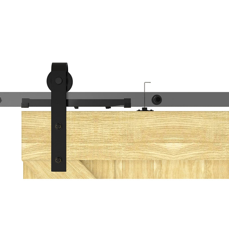 2PCS Soft Close barn Door Hardware kit Barn Door Soft Close Mechanism Spring Buffer Damper Hole-Free Version Adjustable Door Stoppers 2022UPGRADE (Use for 60-176) Use for 60-176