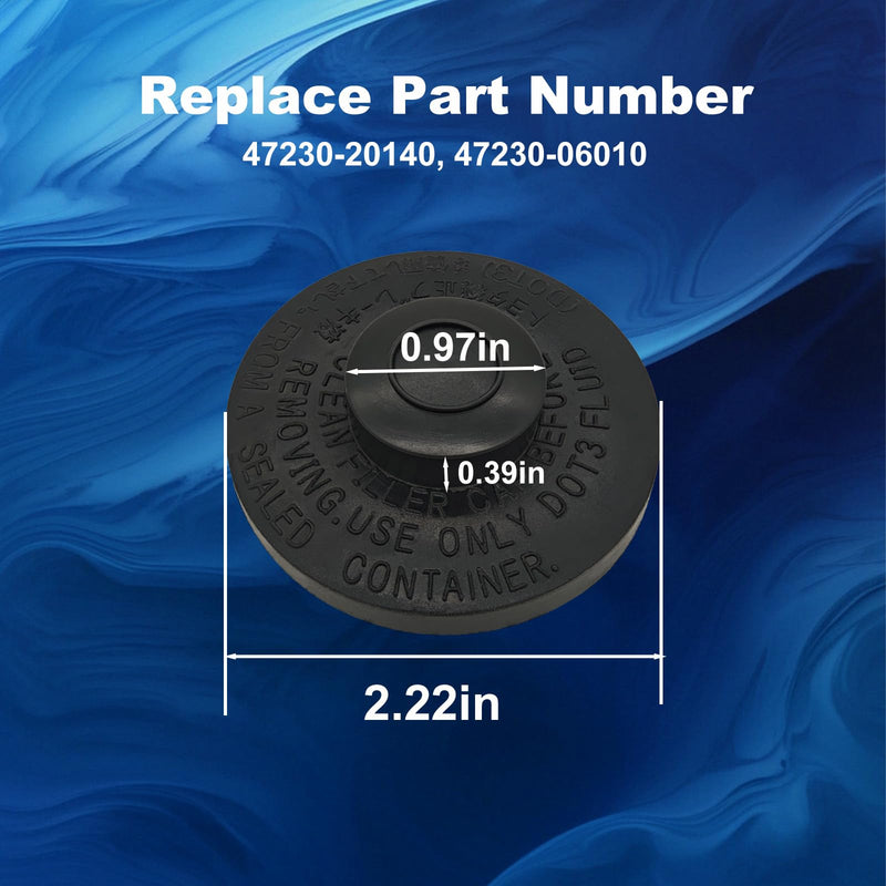 Brake Master Cylinder Fluid Reservoir Cap Compatible with Toyota 4Runner Avalon Prius RAV4 Camry, Scion iQ tC xB xD, Lexus NX300 IS250 IS300 IS350 RC300 RC350 ES300h Replace# 47230-20140
