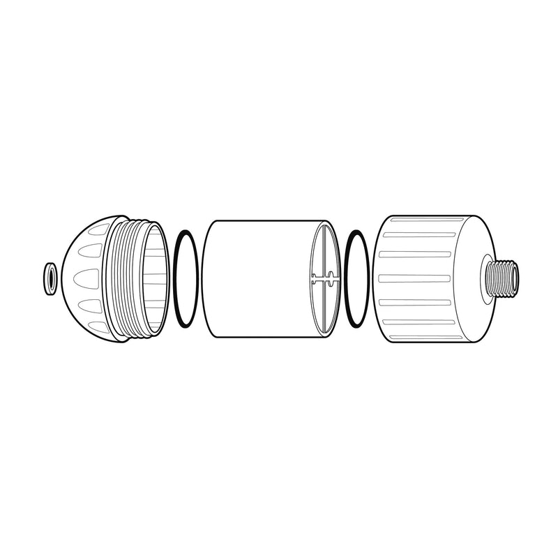 Sprite HO2-CM-M Authentic Universal High Output Shower Filter, Chrome