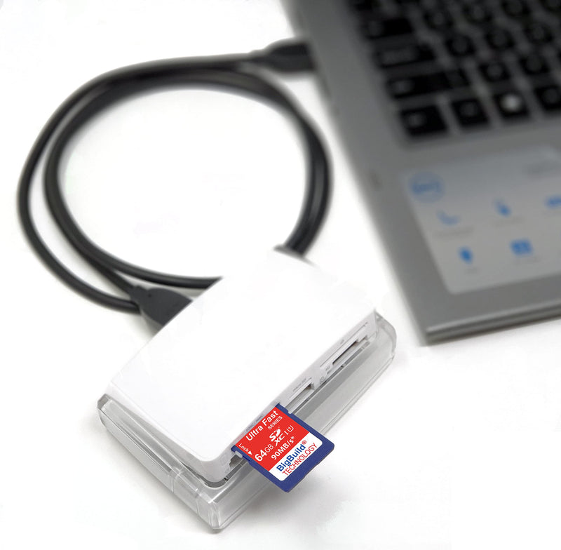 64GB Ultra Fast SDXC 90MB/s Memory Card Compatible with Sony Cyber-Shot DSC W800, W830, WX220B, WX350, WX500 Camera Blue / Size: 64GB