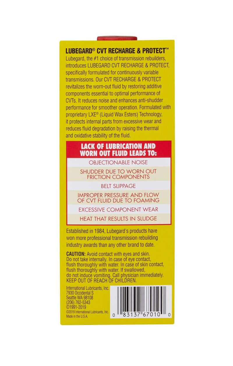 Lubegard 67010 CVT Recharge & Protect, 10 fl. oz.