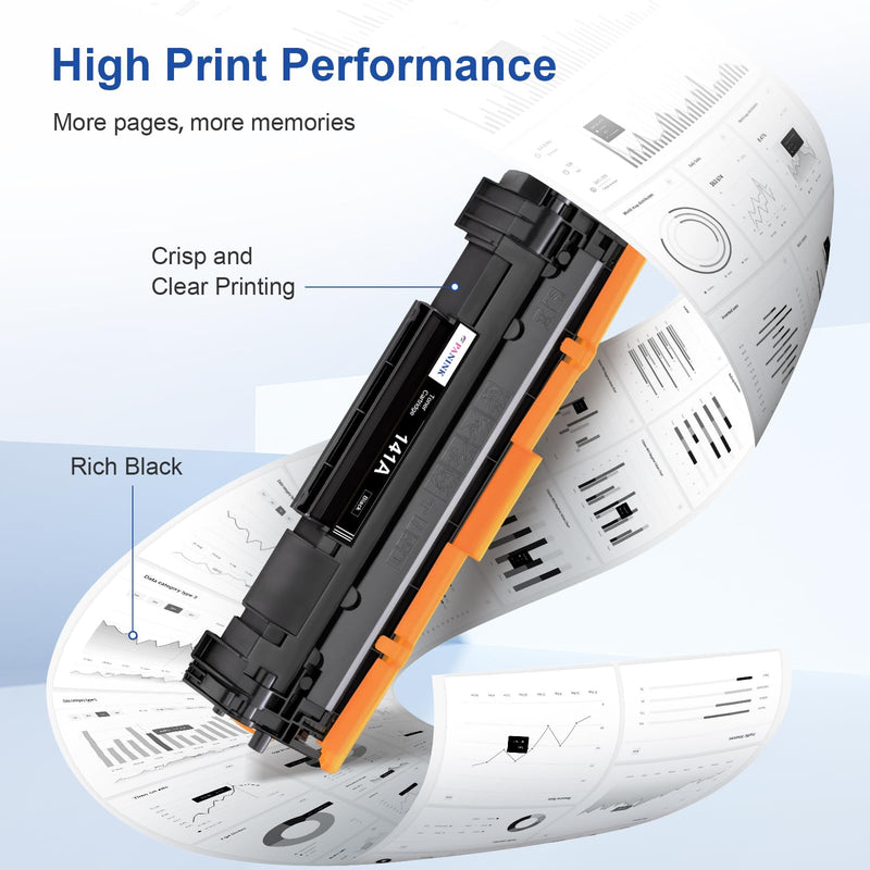 141A Toner Cartridge Replacement for HP W1410A 141X W1410X,1 Black | Compatible with HP Laser Jet Pro M110w MFP M140w M139w Printer - With Chip