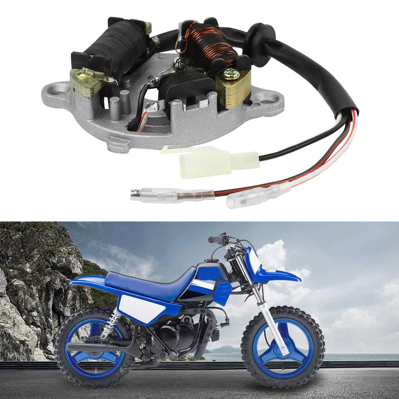FLYPIG Magneto Ignition Stator Assembly for Yamaha PY50 PW50 Y-Zinger Peewee50 QT50 Motorbike 1981-2014