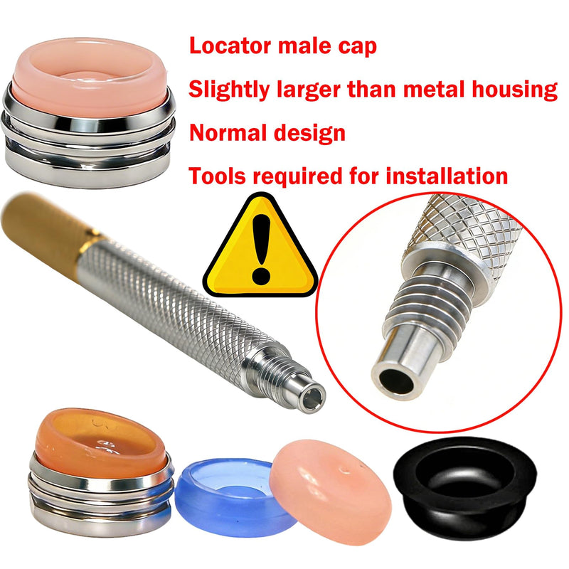 10 Pcs Overdenture Male Caps Replacement Male Caps 2.4 lbs (Pink Strong Retentive Cap 2.4 lbs) Pink Strong Retentive Cap 2.4 lbs