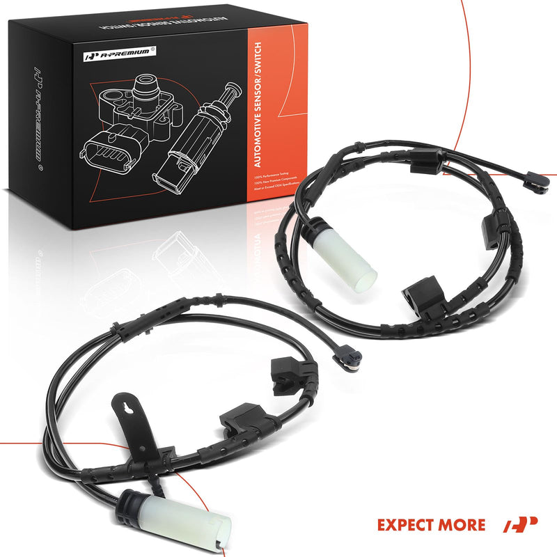 A-Premium Front and Rear Disc Brake Pad Wear Sensors Compatible with Select Mini Cooper 2010 2011 2012 2013 2014 2015, 2-PC Set