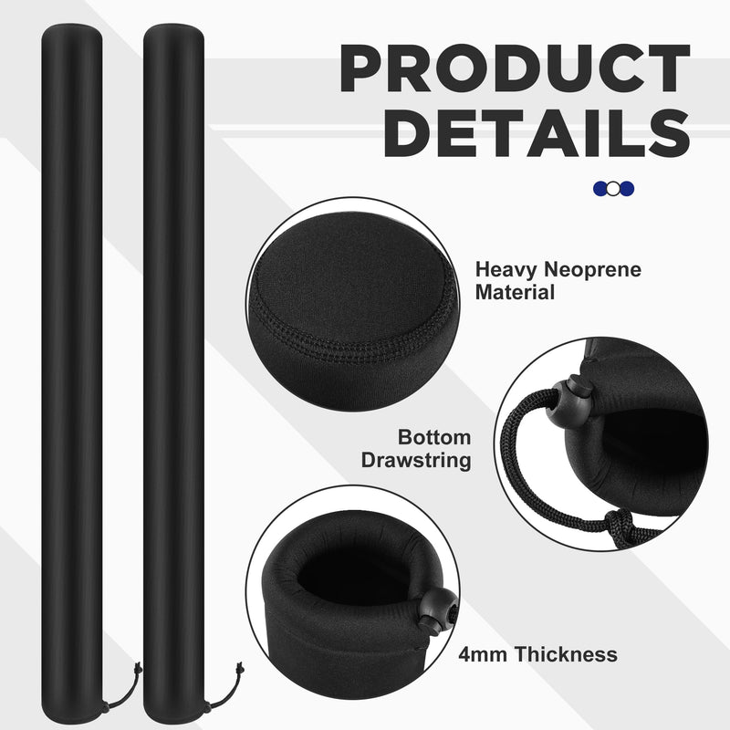 DECOHS 48 Inch Boat Trailer Guide Pole Cover- Neoprene Boat Trailer Guide Protective Cover- Heavy Duty Marine Trailer Guide Poles Cover for Jet Ski Boat Sailboat Trailer (Set of Two)