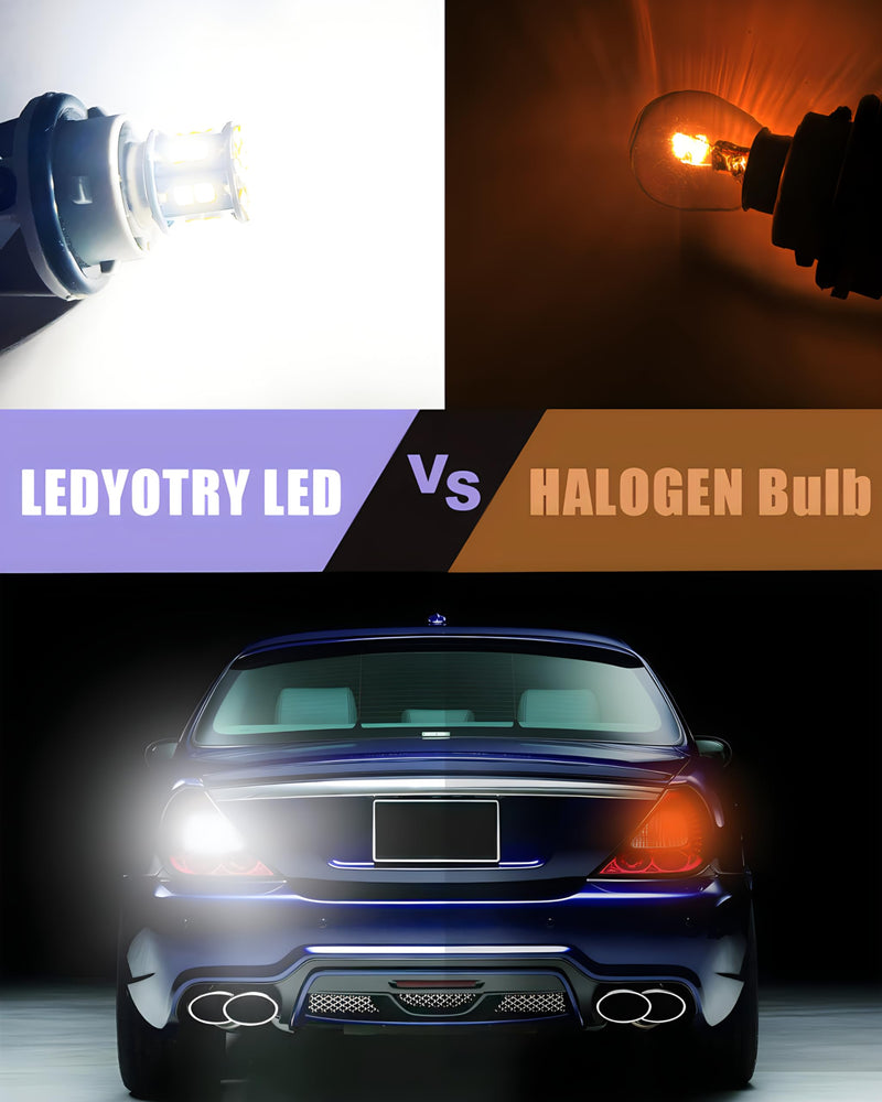 1156 LED Bulb, Super Bright 7506 BA15S P21W 1141 LED Replacement Bulbs for Backup Reverse Light, Tail Brake DRL Parking Light, White (Pack of 4) 1156