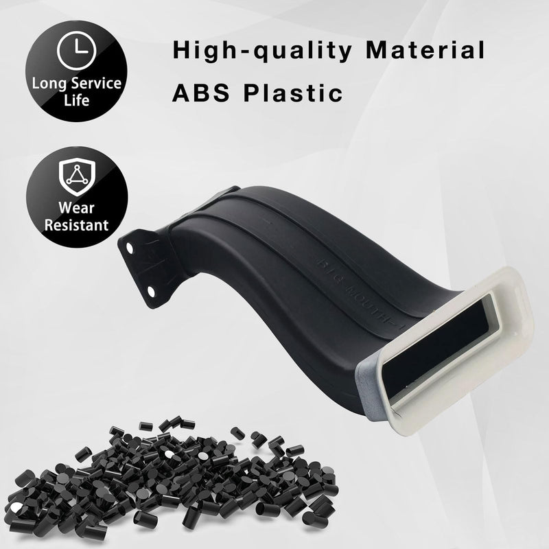 Car Air Intake Mouth Snorkel Modification Tuyere ABS For Ford Focus 2012-2018 RS ST Air Inlet Duct Tuyere Hood Scoop Dynamic Air Intake Lattice Hatchback Box Cover 4D Sedan 5D MK3 MK3.5