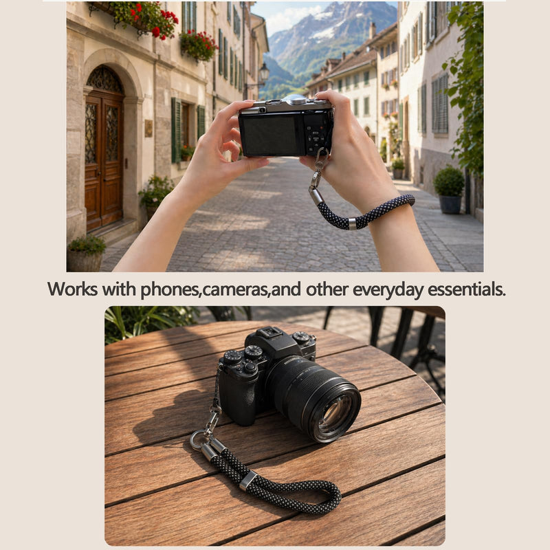 phone wrist strap, Adjustable Cell Phone Lanyard Strap for Case | Charm Wrist Lanyard with Anti Theft phone Tether Tab, Secure Phone Strap for Daily Carry and Hands-Free Use Brown