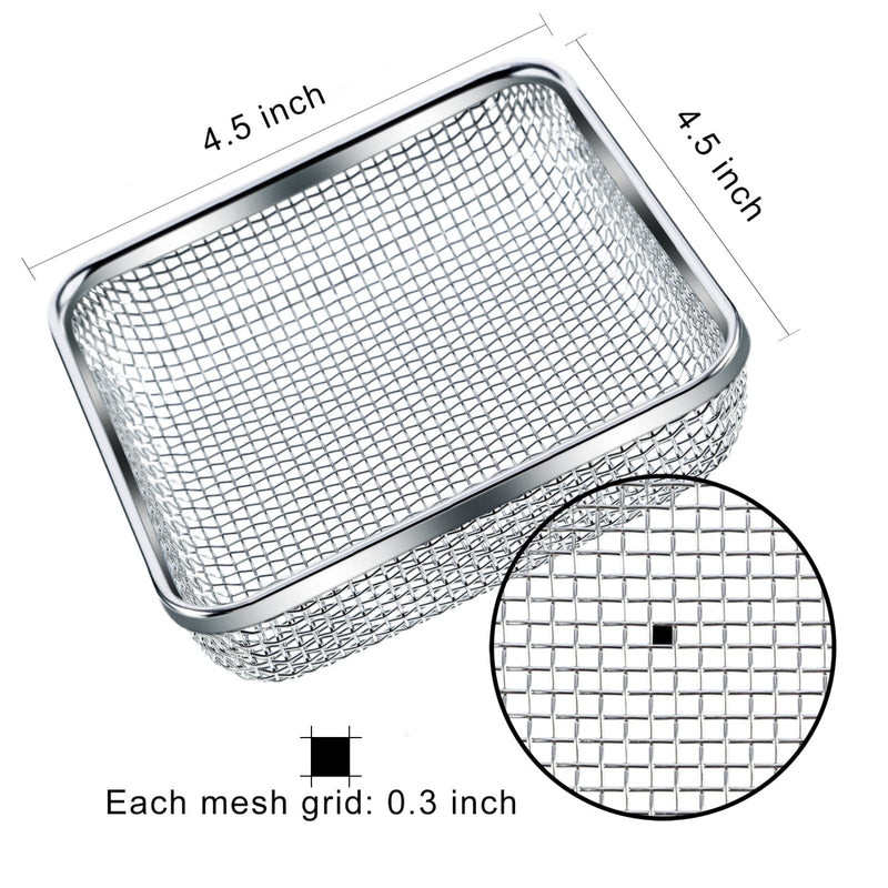 Tatuo Flying Insect Screen RV Furnace Vent Cover Water Heater Vent Cover Stainless Steel Mesh with Installation Tool (4.5 x 4.5 Inch) 4.5 x 4.5 Inch