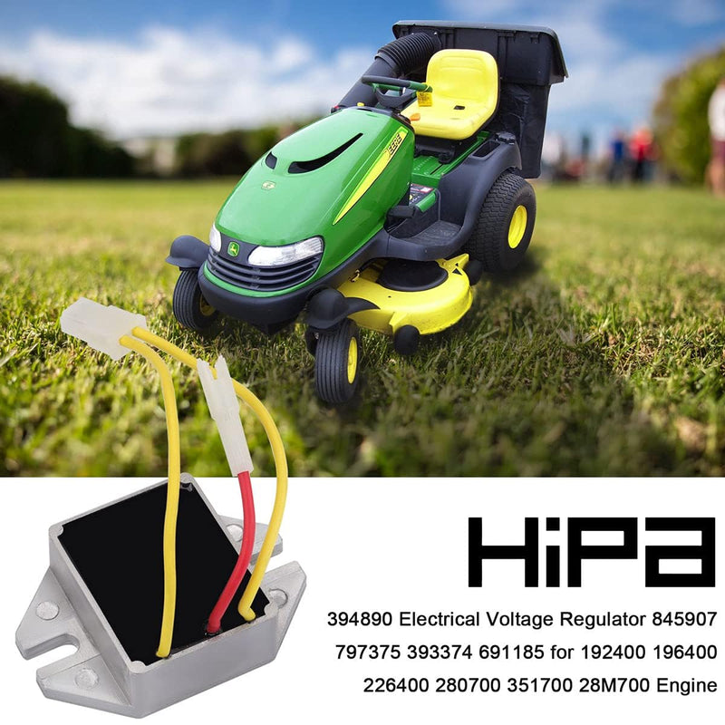 Hipa 394890 Voltage Regulator 845907 797375 393374 691185 for John Deer LG691185 MIU14388 MIU12514 LA140 LA150 LA155 LA165 LA175 LT166 D150 D155 D160 D170 L111 L118 L120 Lawn Mower