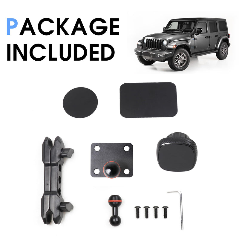 2024 2025 JL Magnetic Phone Mount for Jeep Wrangler - Dash Cell Phone Mount Dashboard Phone Holder for 2024+ Jeep Wrangler JL Accessories,1 Pack,Black,(NOT for 1945-2023 Wrangler) Magnetic Phone Holder