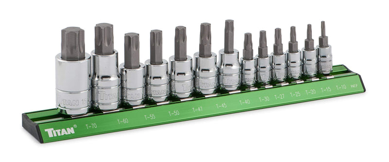 Titan 16122 Star Bit Socket Set - 13 Piece Torx