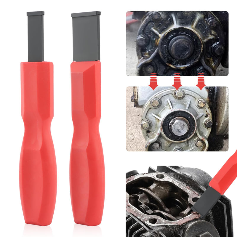 2pcs Carbide Scraper Set 1-1/4 Inch and 5/8 Inch Tough Scraper for Wood Metal Automotive Gasket Removal Durable Carbide Tool