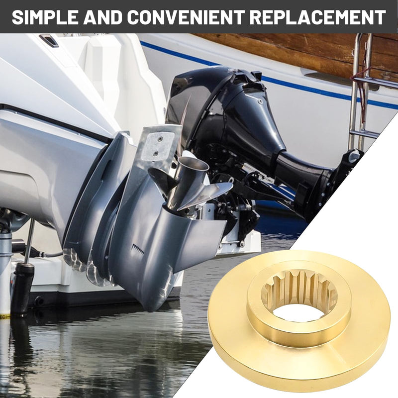 688-45987-00 Propeller Spacer Hardware Kits Thrust Washer Nut, Replacement for Yamaha Outboard Engine 60HP 70HP 80HP, Replaces 688-45887-01 688-451987-02(15-Spline)