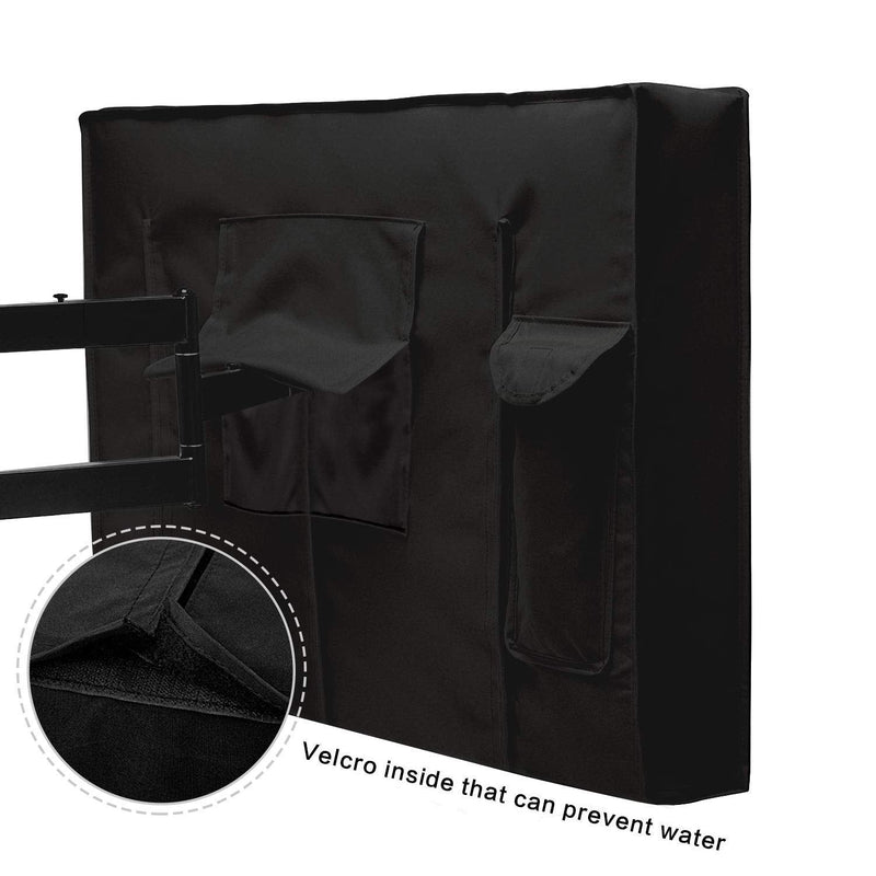 KOLIFE K LIFE Outdoor TV Cover 28 to 32 inches, Waterproof and Weatherproof, Fits Up to 30''W x 19''H for Outside Flat Screen TV 28'' - 32'' Black