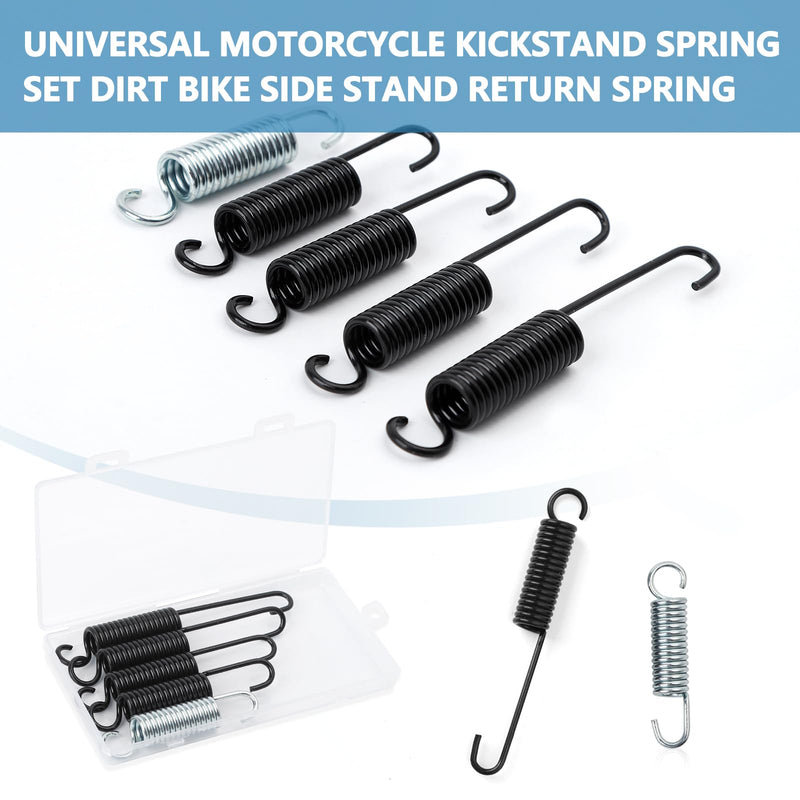 5Pcs Motorcycle Side Stand Spring in Heavy Spring Steel Material,Overall Length 75mm 90mm 100mm 110mm 120mm Fit for Most Motorcycle Mopeds Scooter E-bike