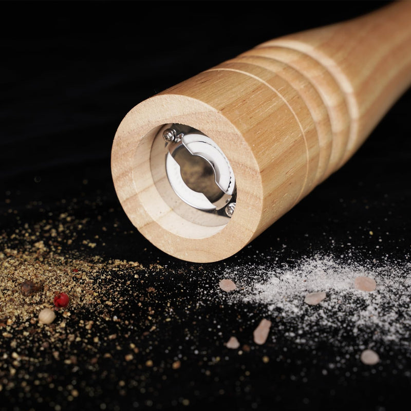 Pepper Mill, Pepper Grinder with Adjustable Ceramic Grinder, Rubber Wood, Height 30 cm / 12 inch