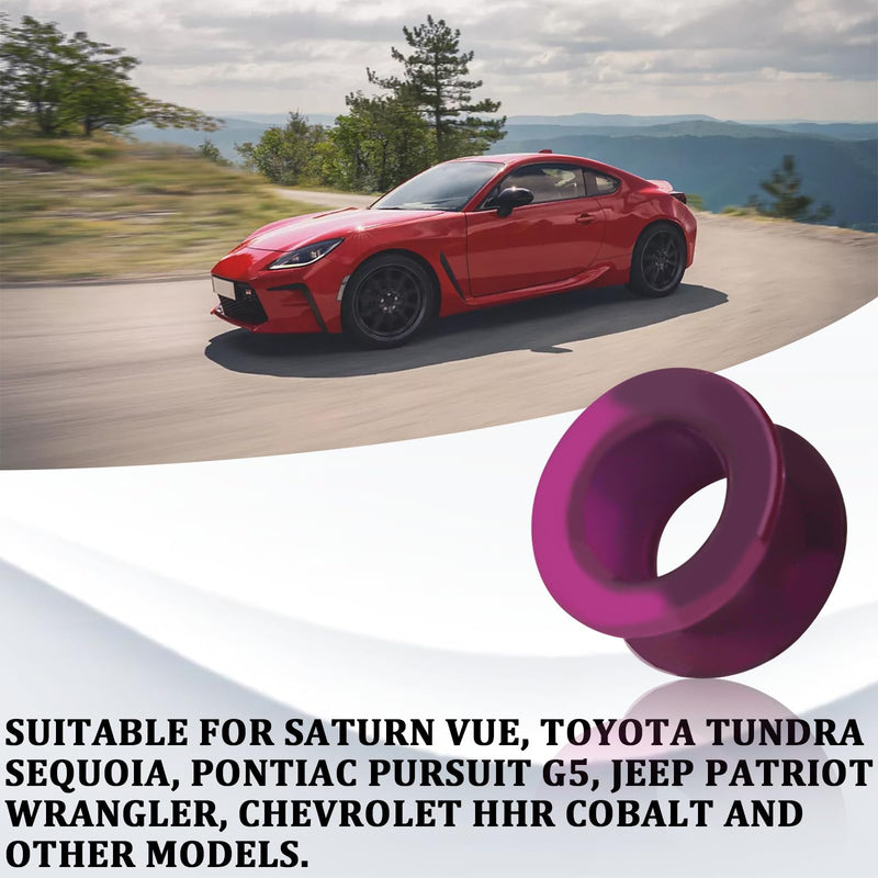 2PCS Shift Cable Bushing Repair Kit with Clips Shifter Cable Bushing Replacement for Saturn Toyota Jeep Chevrolet Pontiac Transmission Shift Linkage Bush Repair Tool Kit OEM# 33835-08010 Purple