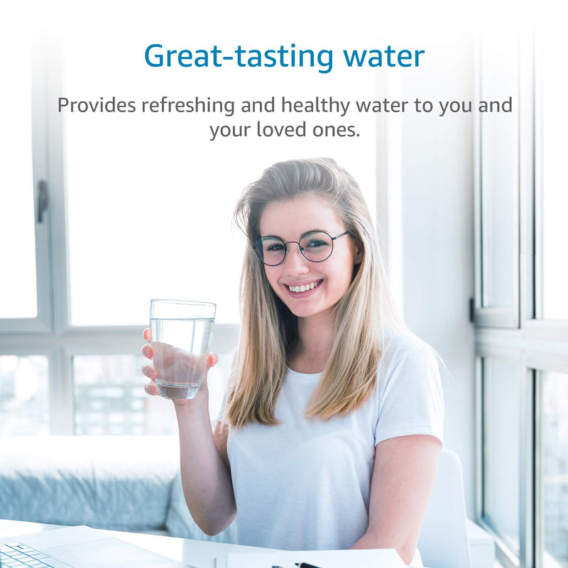 AQUA CREST F-201R Water Filter Cartridge, Replacement for Advanced InSinkErator® F-201R, HF05-MS, HC151-S, NSF/ANSI 42 Certified, 4400 Gallons, 2 Pack, Model No.AQU-WF10