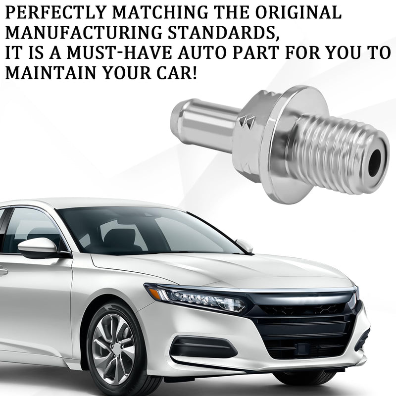 PCV Valve with Gasket, PCV Valve Kit Replacement OEM#17130-PND-A01 17130-RBB-A01, Crankcase Ventilation Valve Compatible with Honda CRV Accord Element Civic Acura ILX RSX NSX(Silver) Silver