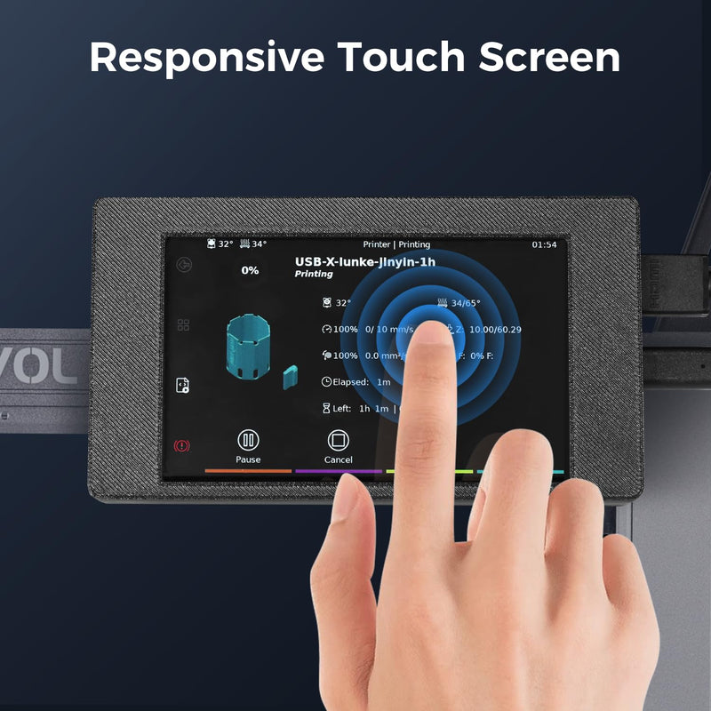 Sovol 5 Inch IPS50 HDMI Capacitive Touch Screen with Klipper Firmware and Desktop Stand for Sovol SV08 Sovol Zero 3D Printer