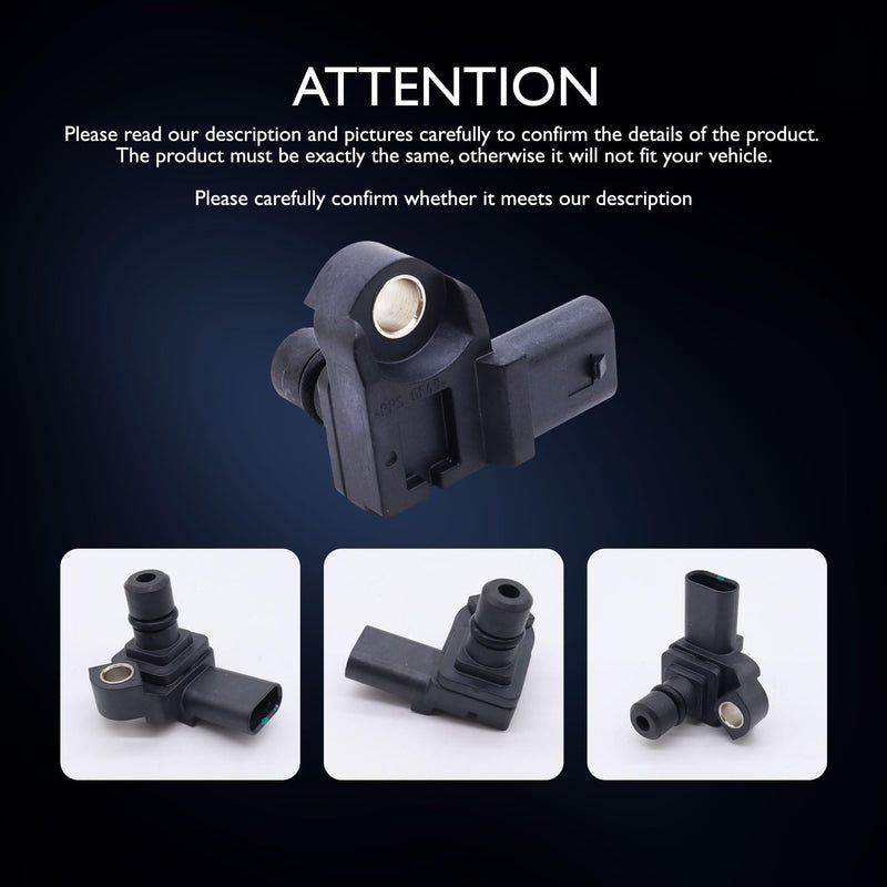 HiSport 55573249 Manifold Absolute Pressure Sensor - Compatible with Buick Cascada Encore Envision Cadillac ATS CT4 CTS XTS Chevrolet Cruze Equinox Trax GMC Terrain Replaces 236G9580