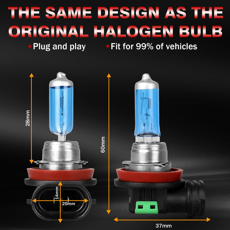  [AUSTRALIA] - Fit For Honda CR-V CRV 2015-2022 Headlight Bulbs, 9005 High Beam, H11 Low Beam & Fog light, 5000K White, Pack of 6 (For Ram 1500 2500 3500 2019-2022) For Ram 1500 2500 3500 2019-2022